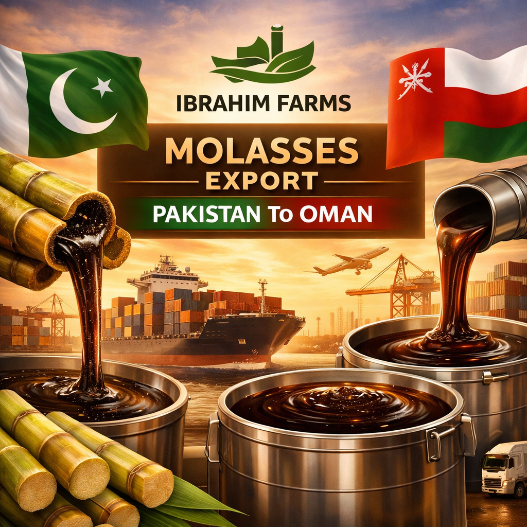Black molasses exporter in Oman – Ibrahim Farms bulk molasses supply from Pakistan